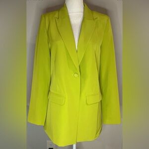 Sincerely Jules Women’s Green Lime 1 Button Blazer Size M NWT